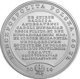 Obverse 50 Zlotych 2014 MW Louis I of Hungary