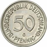 Obverse 50 Pfennig 1978 G