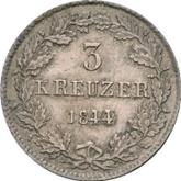 Reverse 3 Kreuzer 1844