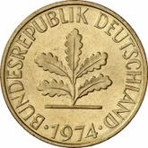 Reverse 10 Pfennig 1974 G