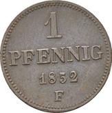 Reverse 1 Pfennig 1852 F