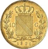 Reverse 10 Gulden 1821