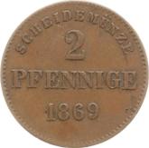 Reverse 2 Pfennig 1869
