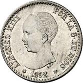 Obverse 50 Céntimos 1892 PGM