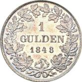 Reverse Gulden 1848