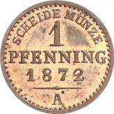 Reverse 1 Pfennig 1872 A