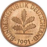 Reverse 2 Pfennig 1991 F