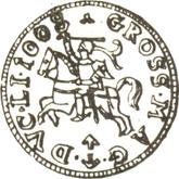 Reverse 1 Grosz 1008 (1608) Lithuania