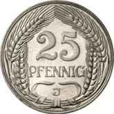 Obverse 25 Pfennig 1909 J