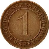 Obverse 1 Reichspfennig 1928 G