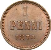 Reverse 1 Penni 1874