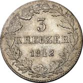 Reverse 3 Kreuzer 1842