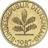 Reverse 10 Pfennig 1987 F