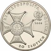 Obverse 20 Zlotych 2008 MW EO 90th Anniversary of Regaining Independence by Poland