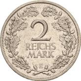 Reverse 2 Reichsmark 1927 E