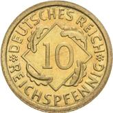 Obverse 10 Reichspfennig 1934 E