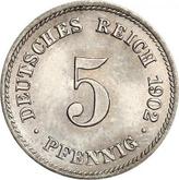 Obverse 5 Pfennig 1902 E