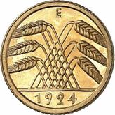 Reverse 5 Reichspfennig 1924 E
