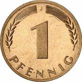 Obverse 1 Pfennig 1966 J