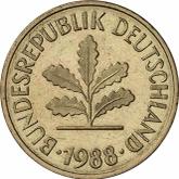 Reverse 5 Pfennig 1988 J