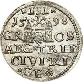 Reverse 3 Groszy (Trojak) 1598 Riga