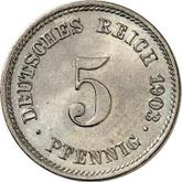 Obverse 5 Pfennig 1903 E