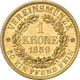 Reverse Krone 1859 F