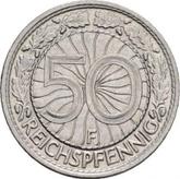 Reverse 50 Reichspfennig 1930 F