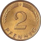 Obverse 2 Pfennig 1950 G