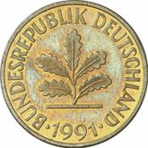 Reverse 10 Pfennig 1991 J