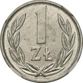 Reverse 1 Zloty 1989 MW