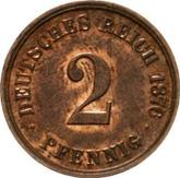 Obverse 2 Pfennig 1876 J
