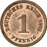 Obverse 1 Pfennig 1875 F