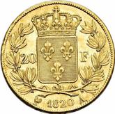 Reverse 20 Francs 1820 A