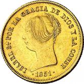Obverse 100 Reales 1851 M CL