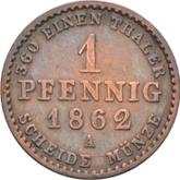 Reverse 1 Pfennig 1862 A