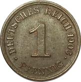 Obverse 1 Pfennig 1906 J
