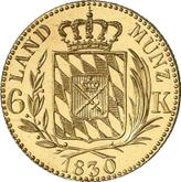 Reverse 6 Kreuzer 1830