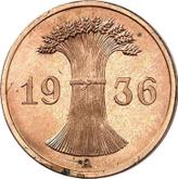 Reverse 1 Reichspfennig 1936 A