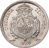 Reverse 50 Céntimos 1926 PCS