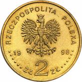 Obverse 2 Zlote 1998 MW ET 90th Anniversary of Regaining Independence by Poland