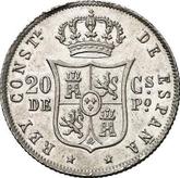 Reverse 20 Centavos 1884