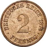 Obverse 2 Pfennig 1874 H
