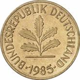 Reverse 5 Pfennig 1985 G