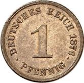 Obverse 1 Pfennig 1876 H