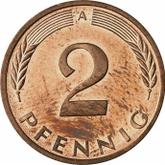 Obverse 2 Pfennig 1998 A