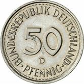 Obverse 50 Pfennig 1985 D
