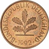 Reverse 2 Pfennig 1992 J