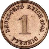 Obverse 1 Pfennig 1903 F