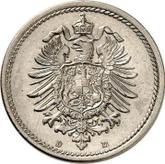 Reverse 5 Pfennig 1888 D